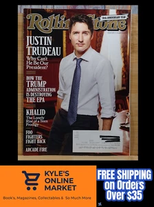 Rolling Stone Magazine #1293 AUG 10, 2017 Justin Trudeau Why Can't He Be Our Pre - Imagen 1 de 18