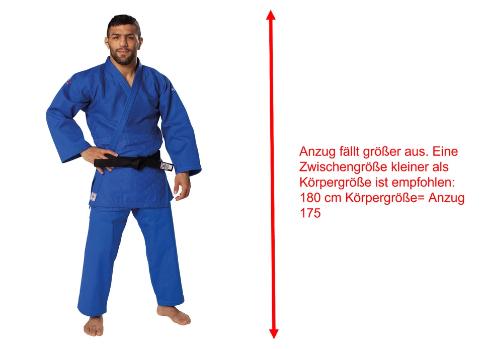 DANRHO JUDOANZUG ULTIMATE 750 IJF rec. Farbe blau Größe 170 NEU