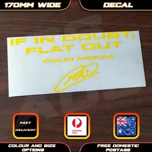 If in Doubt Flat Out Colin Mcrae. Fits Subaru Style Sticker Decal WRX JDM Bumper - Picture 1 of 5