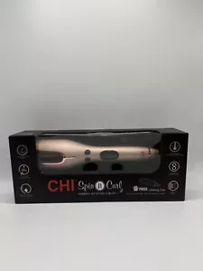 CHI - Spin n Curl Ceramic 1” Special Edition Curling Iron - Rose Gold NIB - Picture 1 of 5