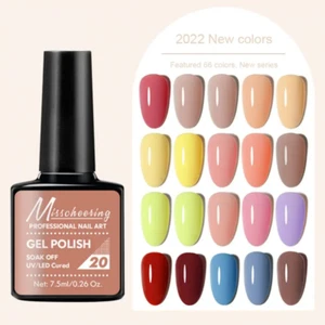 Gel Nail Paint Glossy Matte Glitter Shimmer Nail Polish Varnish 8ml Super Shine - Picture 1 of 15