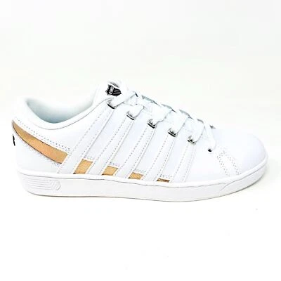 K-Swiss Ramli Court White Cracked Metallic Womens Casual Sneakers 96999 120 - Image 1 of 4