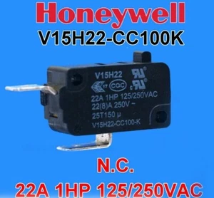 Honeywell V15H22-CC100K NC Micro Switch 2-Pack for Oven Microwave - Picture 1 of 2