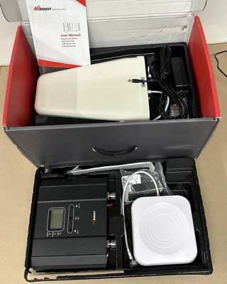 HiBoost Home Smart Link Cell Phone Signal Booster Multiroom & Up to 15K Sq Feet - Image 1 of 4