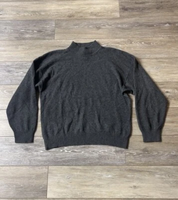 Suéter informal de esquina para mujer talla XL gris cachemir suéter silencioso de lujo Foto 1 de 4