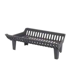 22 In. Cast Iron Heavy-Duty Fireplace Grate With 4 In. Clearance - Picture 1 of 5