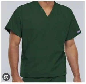 Cherokee Workwear Unisex V-Neck Tunic Scrub Top - 4777 HUNW, Large - Picture 1 of 2