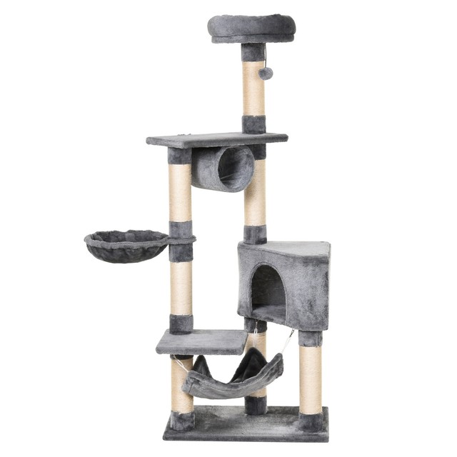 Gato preto marcel scratcher-scratcher árvore para gatos, parque de jogos de  gato com colunas de sisal, brinquedo de gato com vasos, móveis de gato