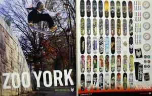 ZOO YORK skateboard 2004 Kevin Taylor 2 sided poster Flawless New Old Stock - Picture 1 of 1