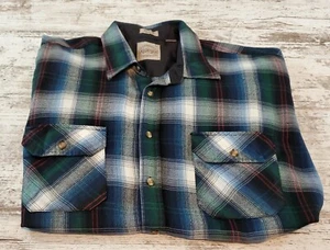 Herren SAUCATUCK Country Western Hemd Größe XL kariert grün rot blau  - Bild 1 von 5