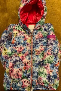 Diesel diamond print down puffer kids jacket Sz 5/6 EUC lightweight warm   - Picture 1 of 12