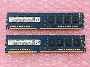 SK Hynix 8Gb (2x4) DDR3 1600MHz PC3-12800 240-pin 1.5V desktop RAM