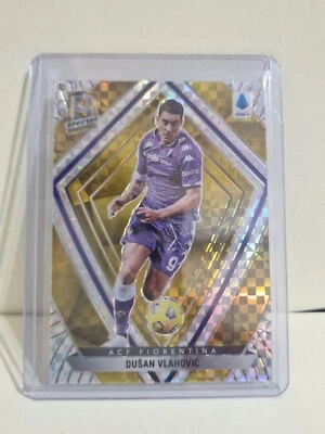 Dusan Vlahovic 2020 Panini Chronicles Spectra Gold Power SSP Serbia - Fiorentina - Image 1 of 2