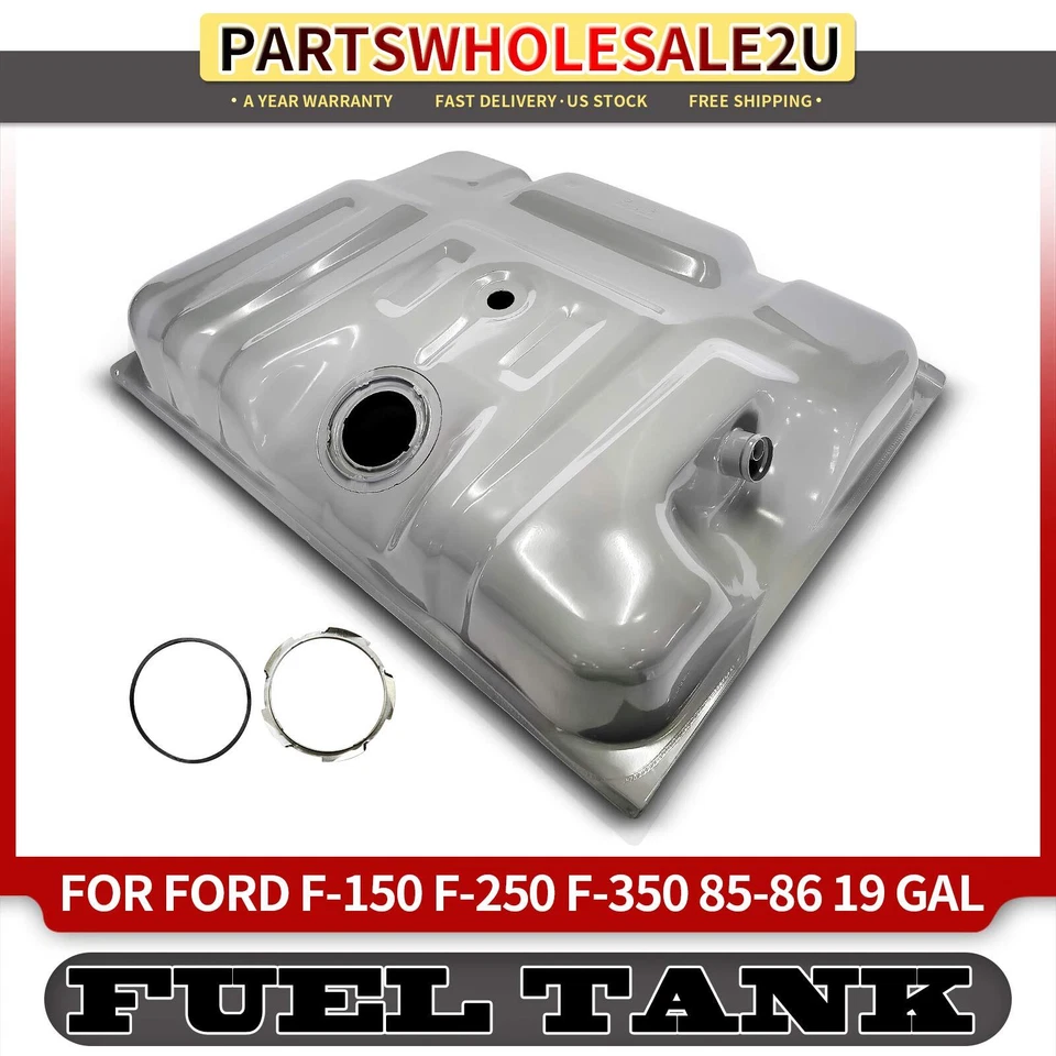 Топливный бак 19 галлонов для Ford F-150 F-250 F-350 1985-1986 задняя ось серебристый - Изображение 1 из 4