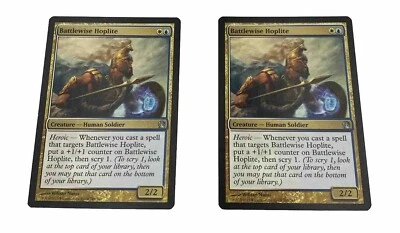 Magic The Gathering MTG X2 Battlewise Hoplite Creature-Human Solider - Image 1 of 2