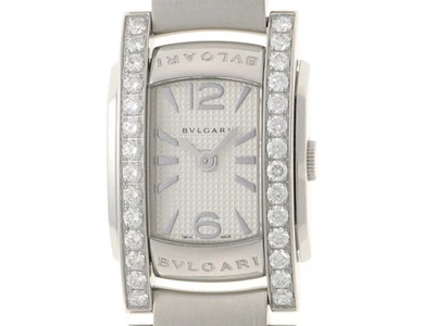 BVLGARI Assioma 26mm Diamond Bezel Silver AA26S Quartz #376 - Image 1 of 4