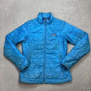 Patagonia Jacket Womens Small Blue Nano Puff Primaloft Insulated Puffer Ladies* - Picture 1 of 17