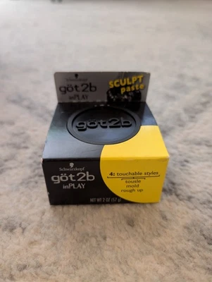 Pasta esculpida Schwarzkopf Got2B InPlay 2 OZ Foto 1 de 3