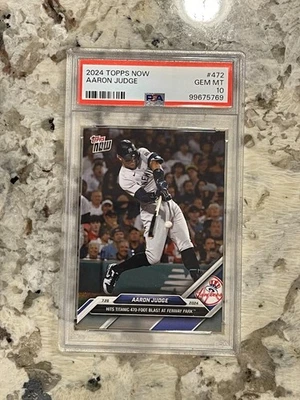 2024 Topps Now Aaron Judge #472 PSA 10 - Image 1 of 2