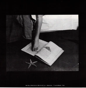 Anuncio impreso de exhibición de arte Man Ray 1979, Le Etoile de Mer, anuncio de exhibición de galería de arte - Imagen 1 de 2