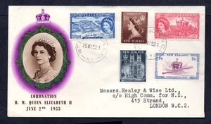 New Zealand - 1953 QE2 Coronation First Day Cover - Picture 1 of 2