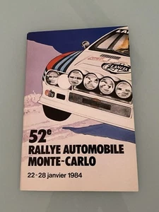 Ancien programme Original Rallye Monte Carlo 1984 Lancia 037 - Imagen 1 de 6