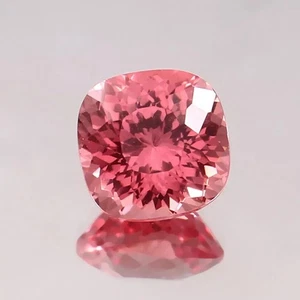 12x12 mm Natürlicher Makelloser Ceylon Padparadscha Saphir Lose Kissenschliff Edelstein - Bild 1 von 8