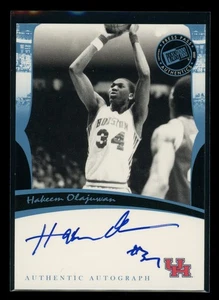 2007 Hakeem Olajuwon Press Pass Legends Blue Auto Autograph Houston Rockets - Picture 1 of 2