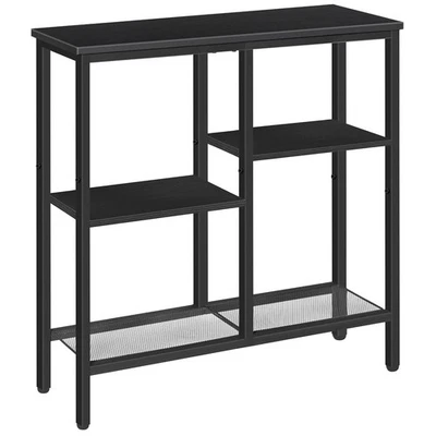 窄控制台桌,沙发桌,4 层工业走廊桌带金属... — 第 1/4 张图片