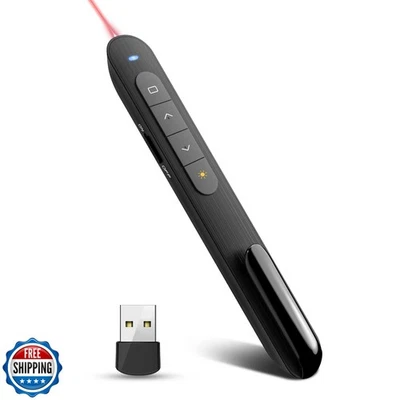 Presentation Clicker PowerPoint Clicker with Red Light, Wireless Presenter Re - Image 1 of 4