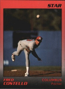 1989 Columbus Mudcats Star #6 Fred Costello