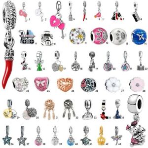 European Silver Charms Beads Pendant FOR DIY 925 sterling Bracelet Chain