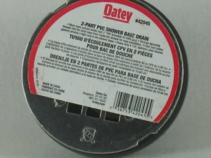 Oatey #42045 2" 2-Part PVC Fiberglass Shower Base Drain w/ Strainer NEW - Picture 1 of 6