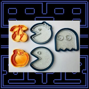Pacman Set Cookie Cutters - Picture 1 of 12