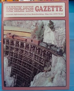 On3,On30,SN3,HOn3 NARROW GAUGE AND SHORT LINE GAZETTE MAGAZINE MAY/JUNE 1979 - Picture 1 of 2