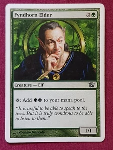 Magic The Gathering 8TH EDITION FYNDHORN ELDER green card MTG - Picture 1 of 2