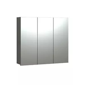 trendteam Spiegelschrank Badspiegel Badschrank PureBliss Anthrazit 90x80x20 cm - Bild 1 von 5