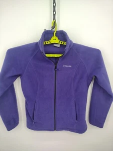 Chaqueta Columbia Para Mujer Talla Grande Púrpura Polar Cremallera Completa Cuello Alto Bolsillos con Cremallera - Imagen 1 de 24