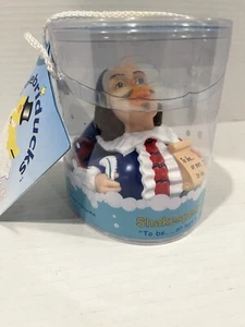 Vintage CelebriDucks William Shakespeare Rubber Duck Bath Toy Collectible - Picture 1 of 7