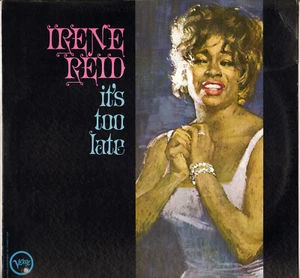 IRENE REID "IT'S TOO LATE" SOUL VOCAL JAZZ LP 1966 VERVE V-5003 - Picture 1 of 3