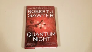 QUANTUM NIGHT by ROBERT J. SAWYER : SIGNED +TS+ - Picture 1 of 2