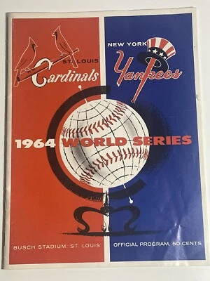 1964 world series program game 6 unscored St Louis Cardinals New York Yankees - Image 1 of 4