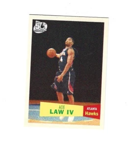 2007-08 Topps 1957-58 Variations #121 Acie Law  ATLANTA HAWKS - Picture 1 of 1