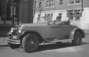 Negativo foto auto Chrysler Six Series-Boston MA Street Scene vintage anni 20 - Foto 1 di 1