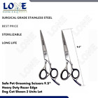 Safe High Quality Pet Grooming Scissors 9.5" Set of 2 Razor Edge Cat Dog Shears