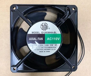 VENTILADOR AXIAL G12038HA1SL AC 110V 21W 2 hilos 120x120x38MM ventilador de refrigeración - Imagen 1 de 4