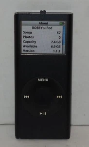 Apple iPod Nano 2nd Generation 8GB A1199 Black 57 Songs Tested Works - Picture 1 of 5