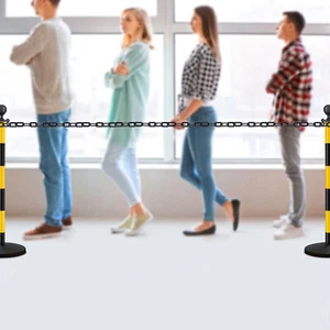 200ft Plastic Chain Barrier Safety Chain Link For Crowd Control Parking Event - Picture 1 of 12