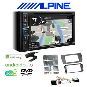 Alpine Autoradio Apple CarPlay DAB+ für Seat Ibiza IV conemaragrau inkl Canbus - Bild 1 von 6