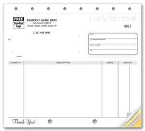1000 Colección Clásica Factura Pequeña Sin Líneas, NEBS/Deluxe # 107-2 - Imagen 1 de 1